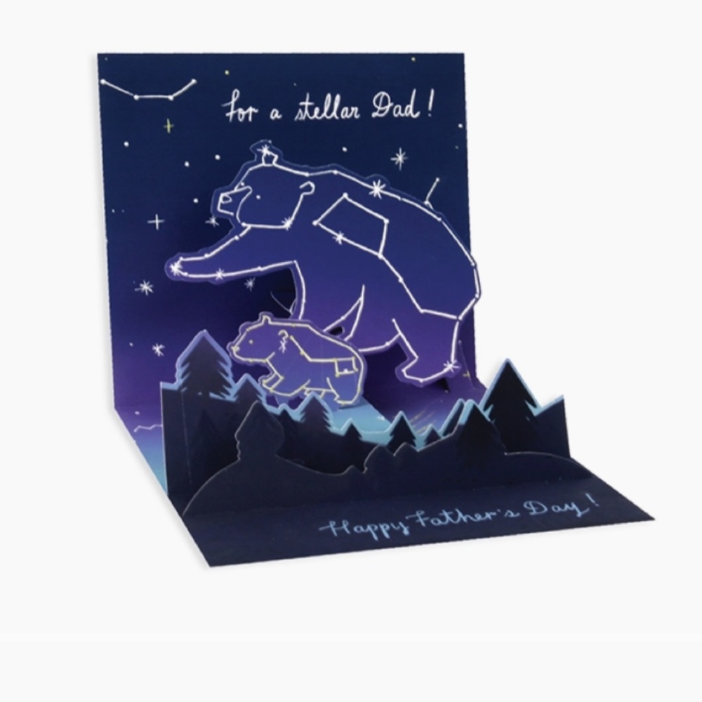 Treasures FATHER"s DAY Pop-Up Greeting Card STELLAR DAD